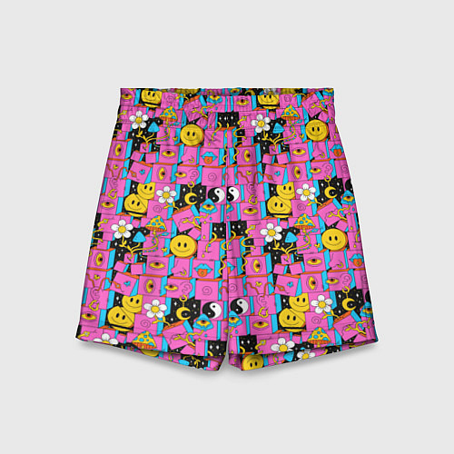 Детские шорты Психоделика Инь-Янь / 3D-принт – фото 1