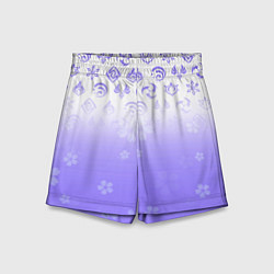 Детские шорты GENSHIN IMPACT SYMBOL PATTERN SAKURA САКУРА