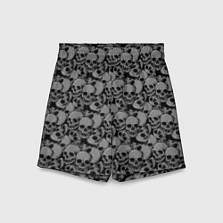 Детские шорты Gray skulls