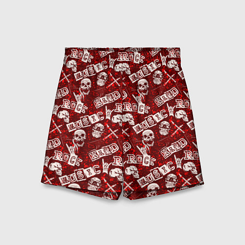Детские шорты Хард Рок HARD-ROCK / 3D-принт – фото 1