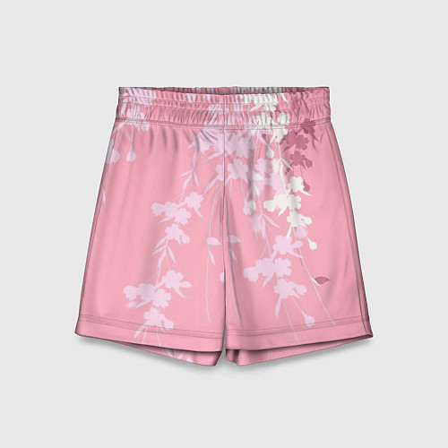 Детские шорты Цветущая ива / 3D-принт – фото 1