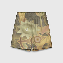 Шорты детские Механизмы паровой машины, цвет: 3D-принт