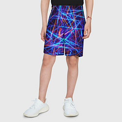 Шорты детские Neon pattern Fashion 2055, цвет: 3D-принт — фото 2