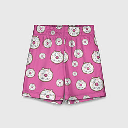 Шорты детские Бублик кот, цвет: 3D-принт