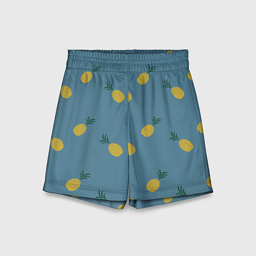 Детские шорты Pineapplы / 3D-принт – фото 1