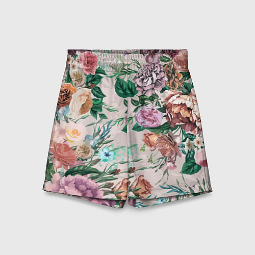 Детские шорты Color floral pattern Expressionism Summer / 3D-принт – фото 1