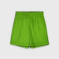 Детские шорты Зеленые ячейки текстура