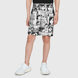 Шорты детские Власть книжного червя паттерн, цвет: 3D-принт — фото 2