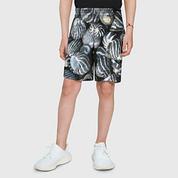 Шорты детские Паттерн из океанских ракушек, цвет: 3D-принт — фото 2