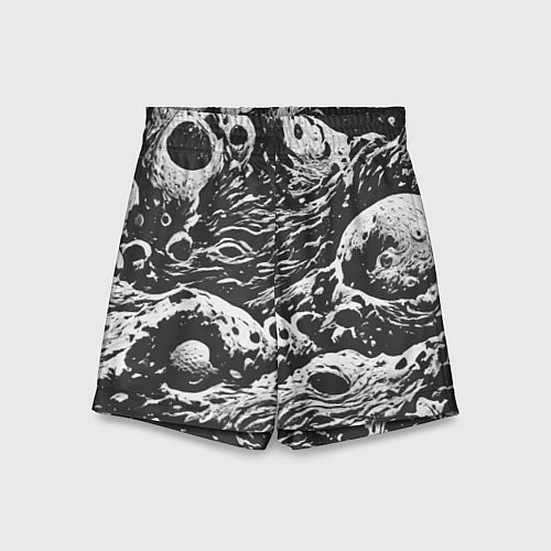 Детские шорты Тёмный космический паттерн / 3D-принт – фото 1