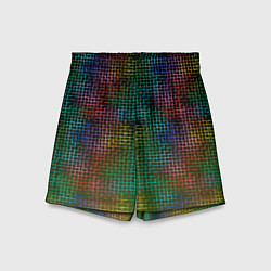 Детские шорты Неоновый сетчатый узор