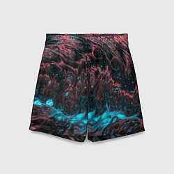 Шорты детские Красочные растекания, цвет: 3D-принт
