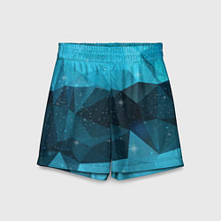 Детские шорты Полигональный космос