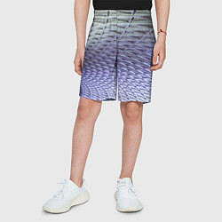 Шорты детские Ребристая абстрактная поверхность, цвет: 3D-принт — фото 2