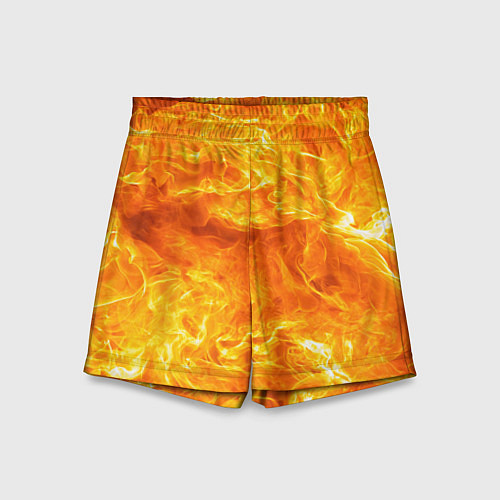 Детские шорты Бушующий огонь / 3D-принт – фото 1