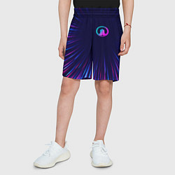 Шорты детские Great Wall neon speed lines, цвет: 3D-принт — фото 2