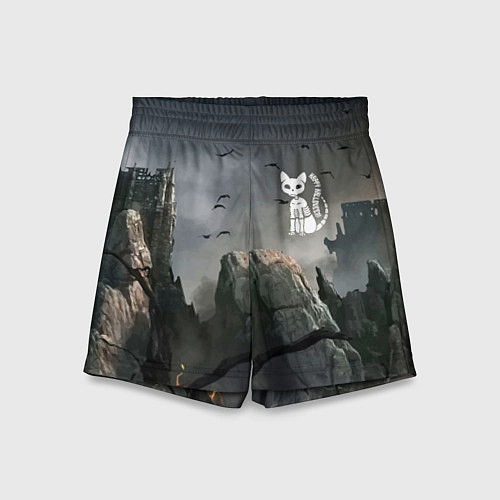 Детские шорты Happy Halloween - Castle / 3D-принт – фото 1