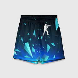 Шорты детские Counter Strike взрыв частиц, цвет: 3D-принт