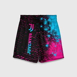 Детские шорты Juventus - neon gradient: по-вертикали