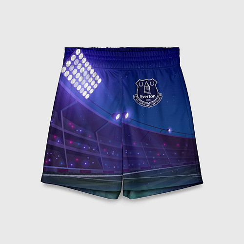 Детские шорты Everton ночное поле / 3D-принт – фото 1