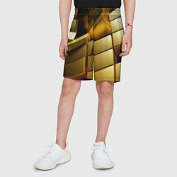 Шорты детские Золото, цвет: 3D-принт — фото 2