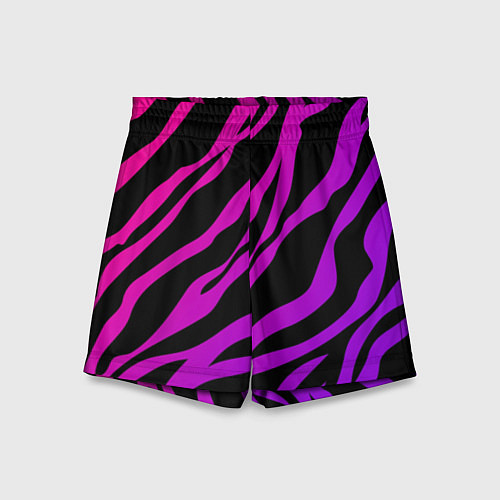 Детские шорты Неоновый паттерн линии / 3D-принт – фото 1