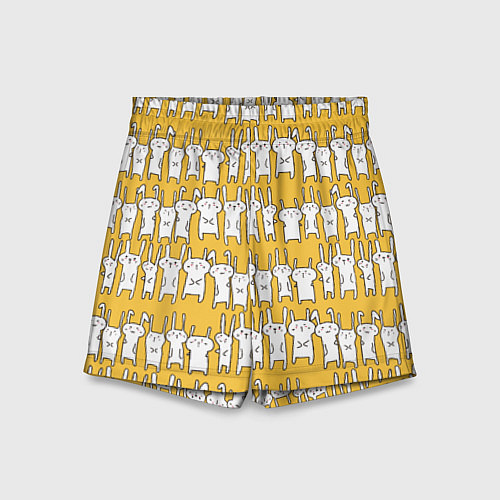 Детские шорты Милое семейство кроликов / 3D-принт – фото 1