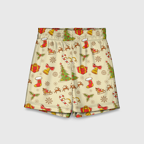 Детские шорты С Новым 2023 Годом / 3D-принт – фото 1