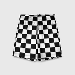 Детские шорты Шахматные клетки - текстура