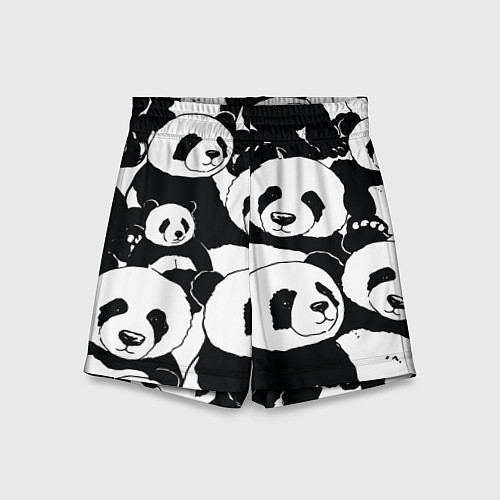 Детские шорты С пандами паттерн / 3D-принт – фото 1