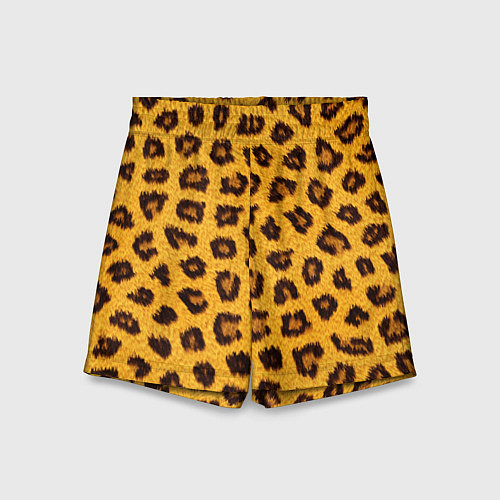 Детские шорты Текстура леопарда / 3D-принт – фото 1