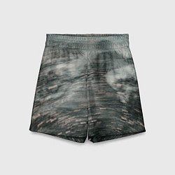 Шорты детские Абстрактная закрученная тьма и туман, цвет: 3D-принт
