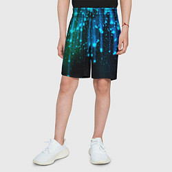 Шорты детские Space - starfall, цвет: 3D-принт — фото 2