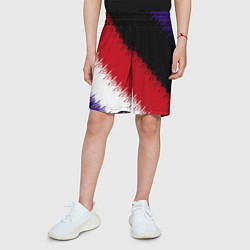 Шорты детские Розлив краски, цвет: 3D-принт — фото 2