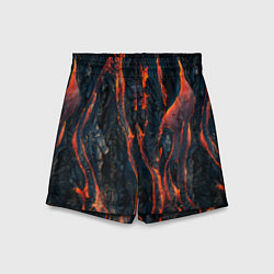 Детские шорты Огненная магма