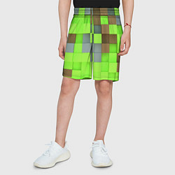 Шорты детские Артем майнкрафт, цвет: 3D-принт — фото 2