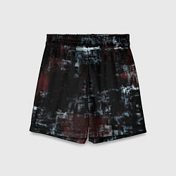 Шорты детские Пересечение разноцветных полос, цвет: 3D-принт