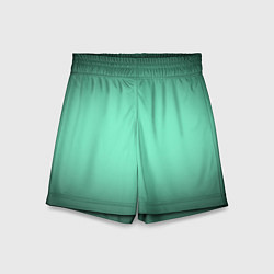 Шорты детские Аквамариновый градиент, цвет: 3D-принт