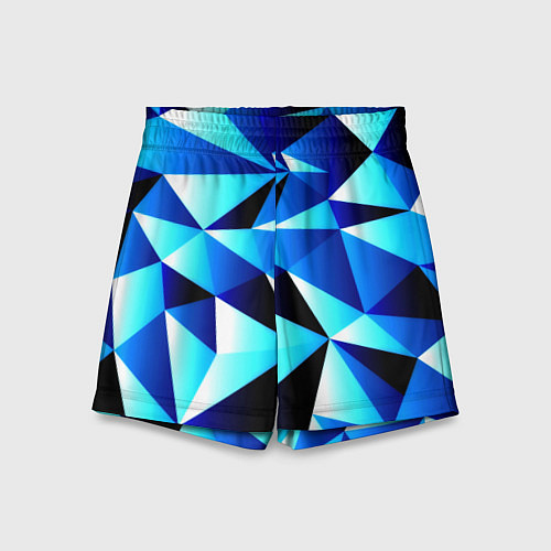 Детские шорты Полигоны треугольники / 3D-принт – фото 1