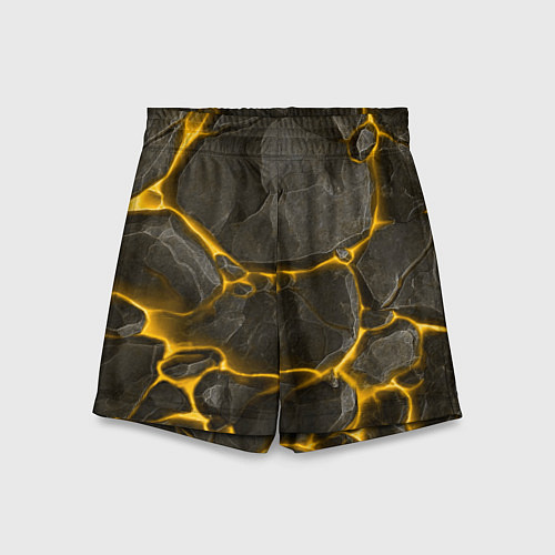Детские шорты Текстура монолита камня / 3D-принт – фото 1