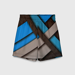 Шорты детские Геометрия линии спорт, цвет: 3D-принт