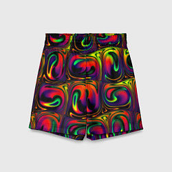 Шорты детские Digital abstraction paint, цвет: 3D-принт