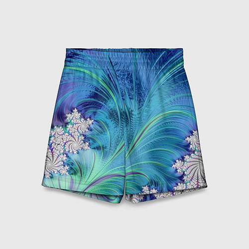 Детские шорты Авангардная фрактальная композиция / 3D-принт – фото 1
