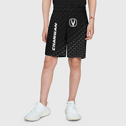 Шорты детские Changan карбоновый фон, цвет: 3D-принт — фото 2