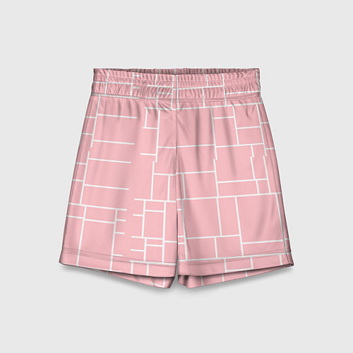 Детские шорты Цвет хрустальная роза / 3D-принт – фото 1