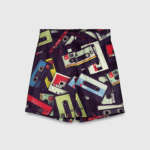 Детские шорты Кассета 90-е / 3D-принт – фото 1