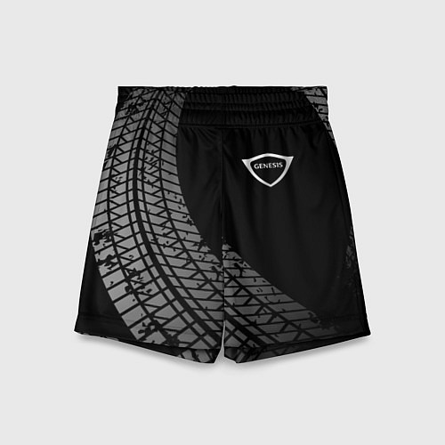 Детские шорты Genesis tire tracks / 3D-принт – фото 1