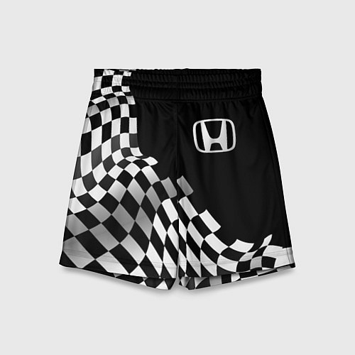 Детские шорты Honda racing flag / 3D-принт – фото 1