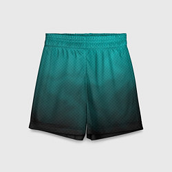 Детские шорты Бирюзово-черный дым - Хуф и Ся