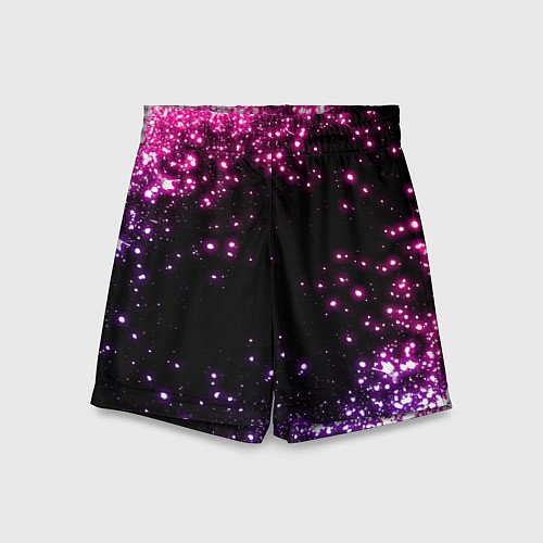 Детские шорты Неоновые звезды - neon / 3D-принт – фото 1